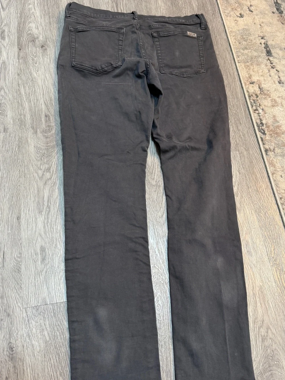 Joes Jeans Mens 33 Slim Fit Graphite Grey Denim Pants Washed Grey Designer Jeans